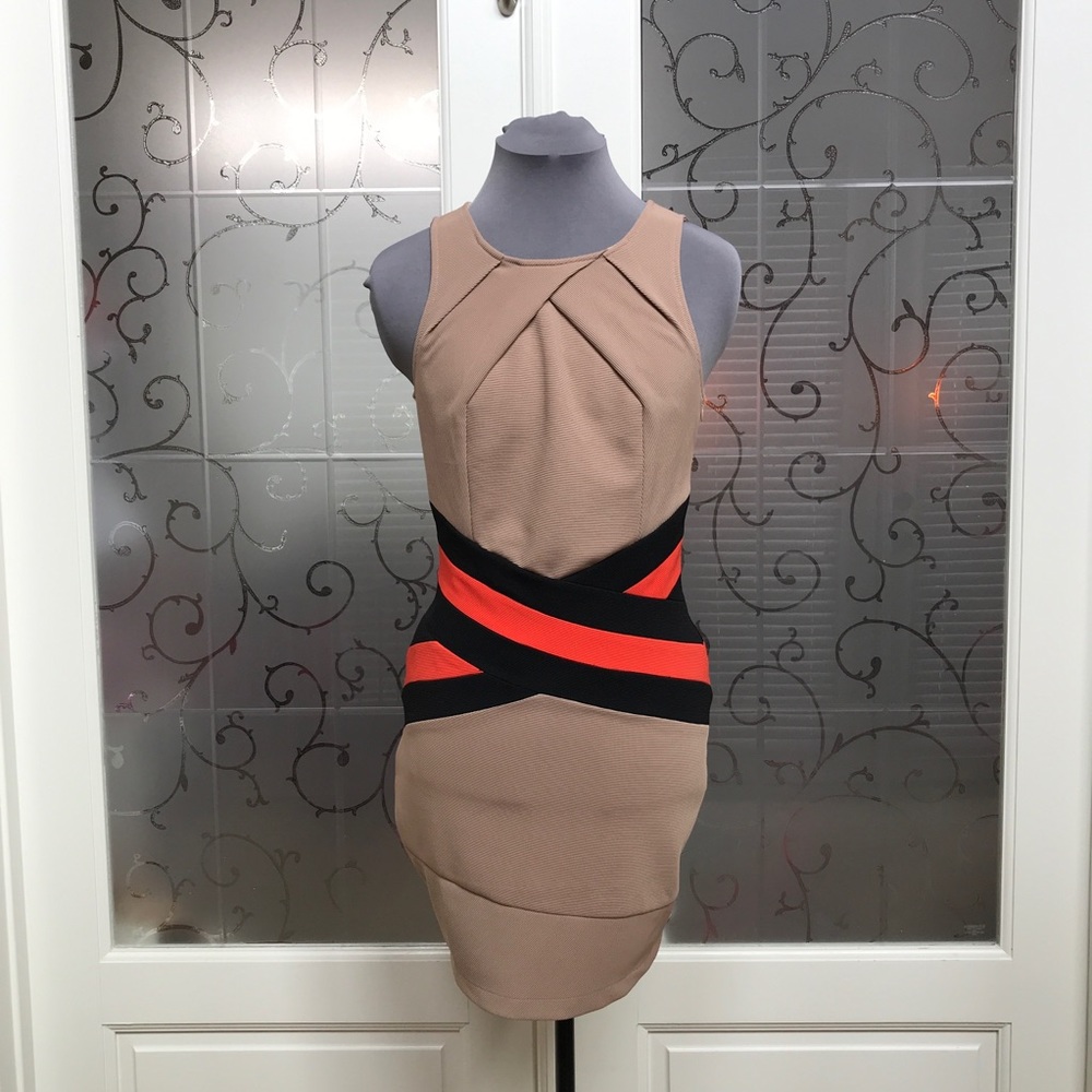 💯🆕NWT- ARDEN B-  High Contrast Body-Con Dress